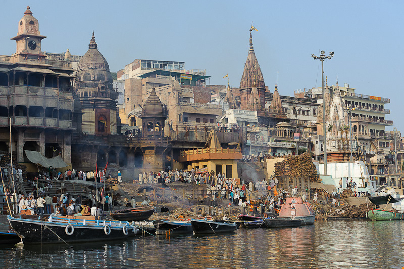 Varanasi (Bénarès) - Manikarnika Ghât, ghât des crémations
