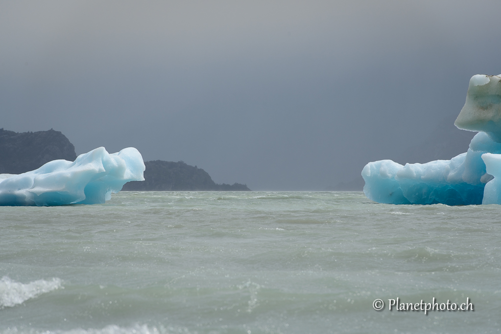 Parc de Torres del Paine - Lac Gris et son glacier