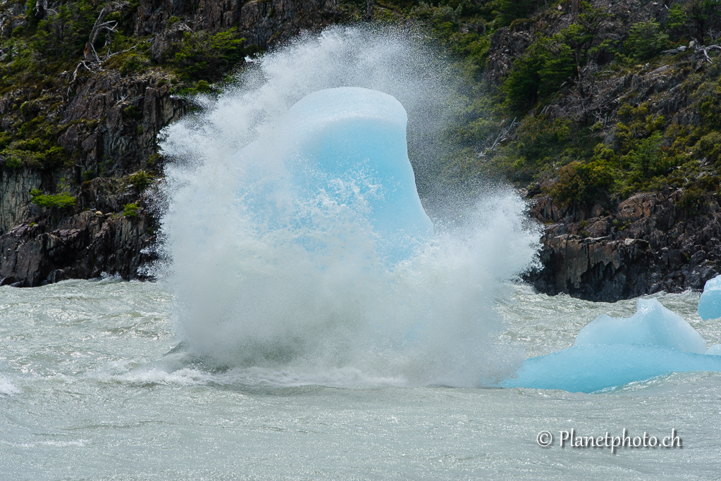 Parc de Torres del Paine - Lac Gris et son glacier