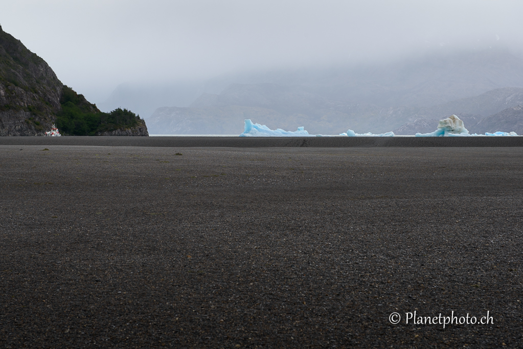 Parc de Torres del Paine - Lac Gris et son glacier